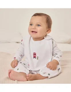 Organic Cotton Sightseeing London Sleepsuit & Bib Set (0–24mths)