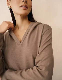 Organic Cotton Slub Lightweight Hoodie