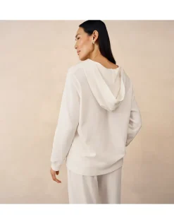 Organic Cotton Slub Lightweight Hoodie