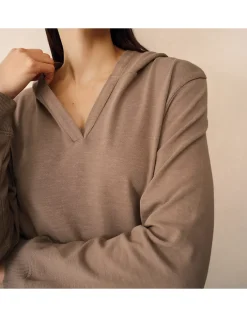 Organic Cotton Slub Lightweight Hoodie