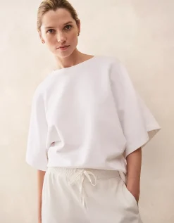 Organic Cotton Soft Loopback Batwing Sweatshirt