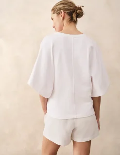 Organic Cotton Soft Loopback Batwing Sweatshirt