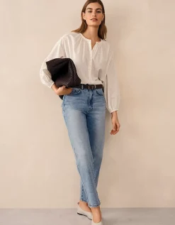 Organic Cotton Stripe Boho Blouse