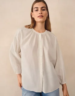 Organic Cotton Stripe Boho Blouse