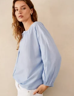 Organic Cotton Stripe Boho Blouse