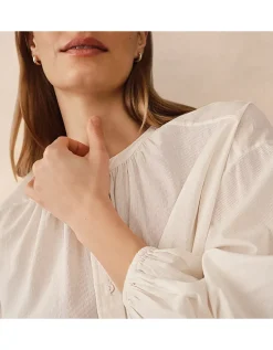 Organic Cotton Stripe Boho Blouse