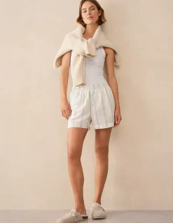 Organic Cotton Stripe Relaxed Boxer Shorts