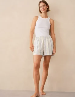 Organic Cotton Stripe Relaxed Boxer Shorts