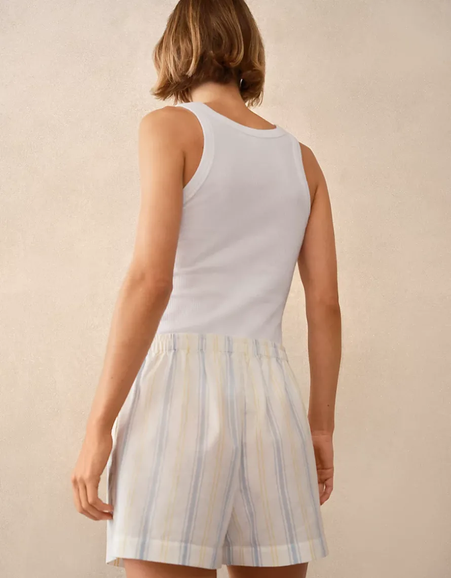 Organic Cotton Stripe Relaxed Boxer Shorts