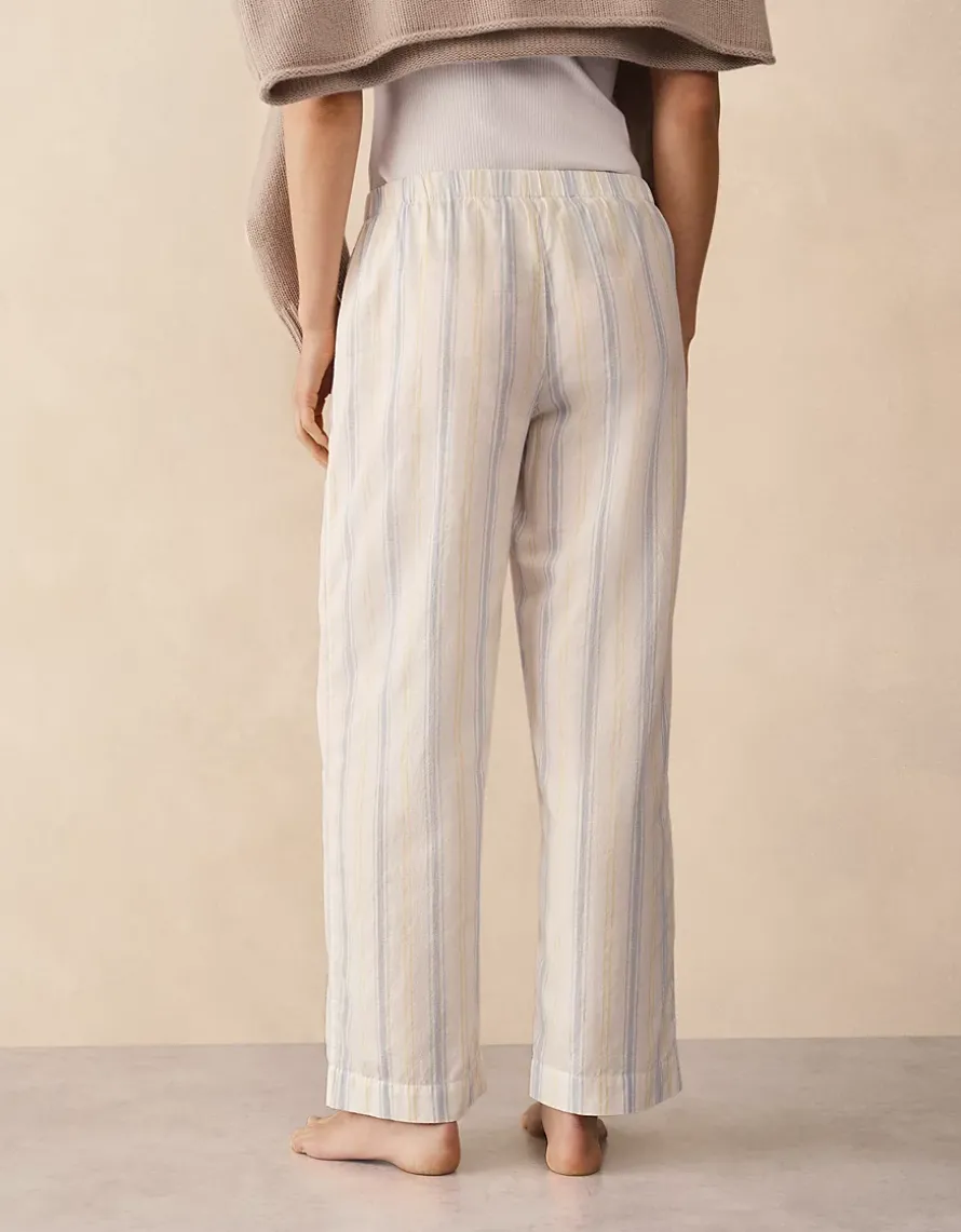 Organic Cotton Stripe Relaxed Pull-On Trousers