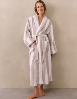 Organic Cotton Stripe Robe