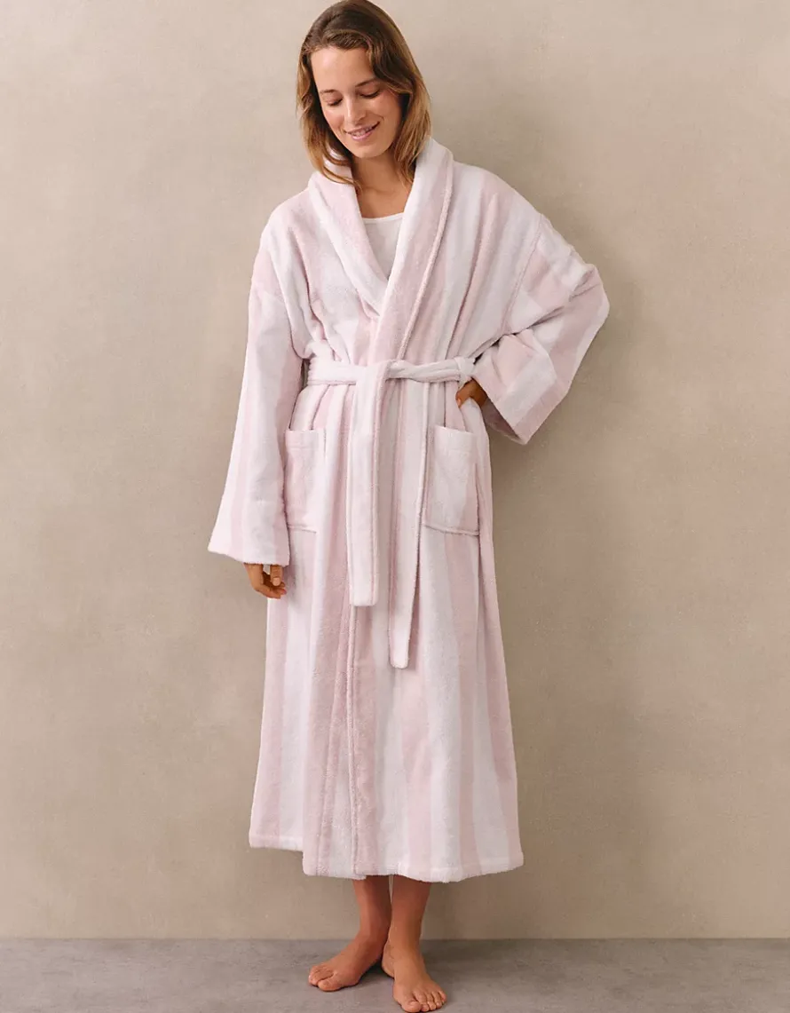 Organic Cotton Stripe Robe