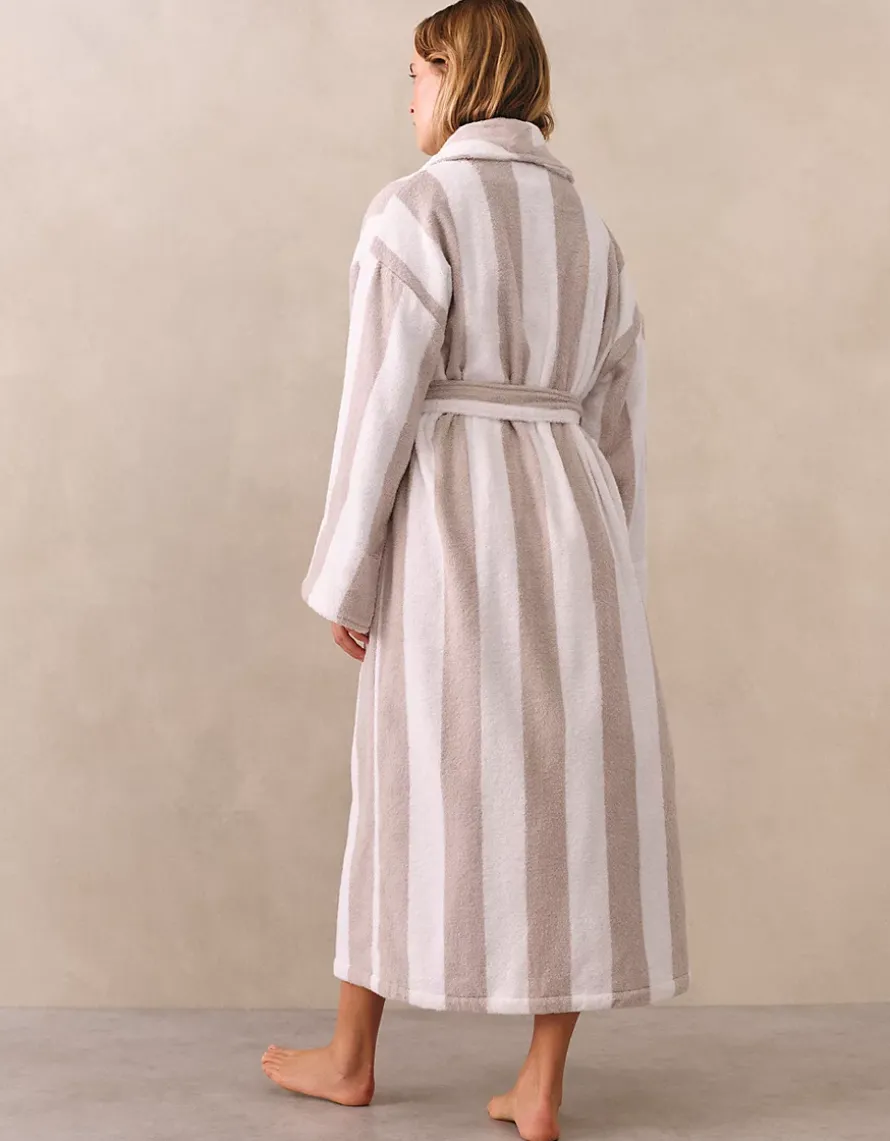 Organic Cotton Stripe Robe