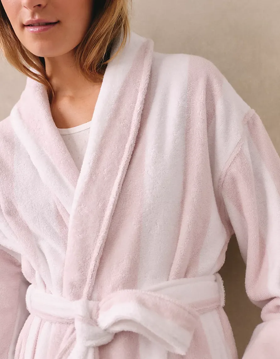 Organic Cotton Stripe Robe