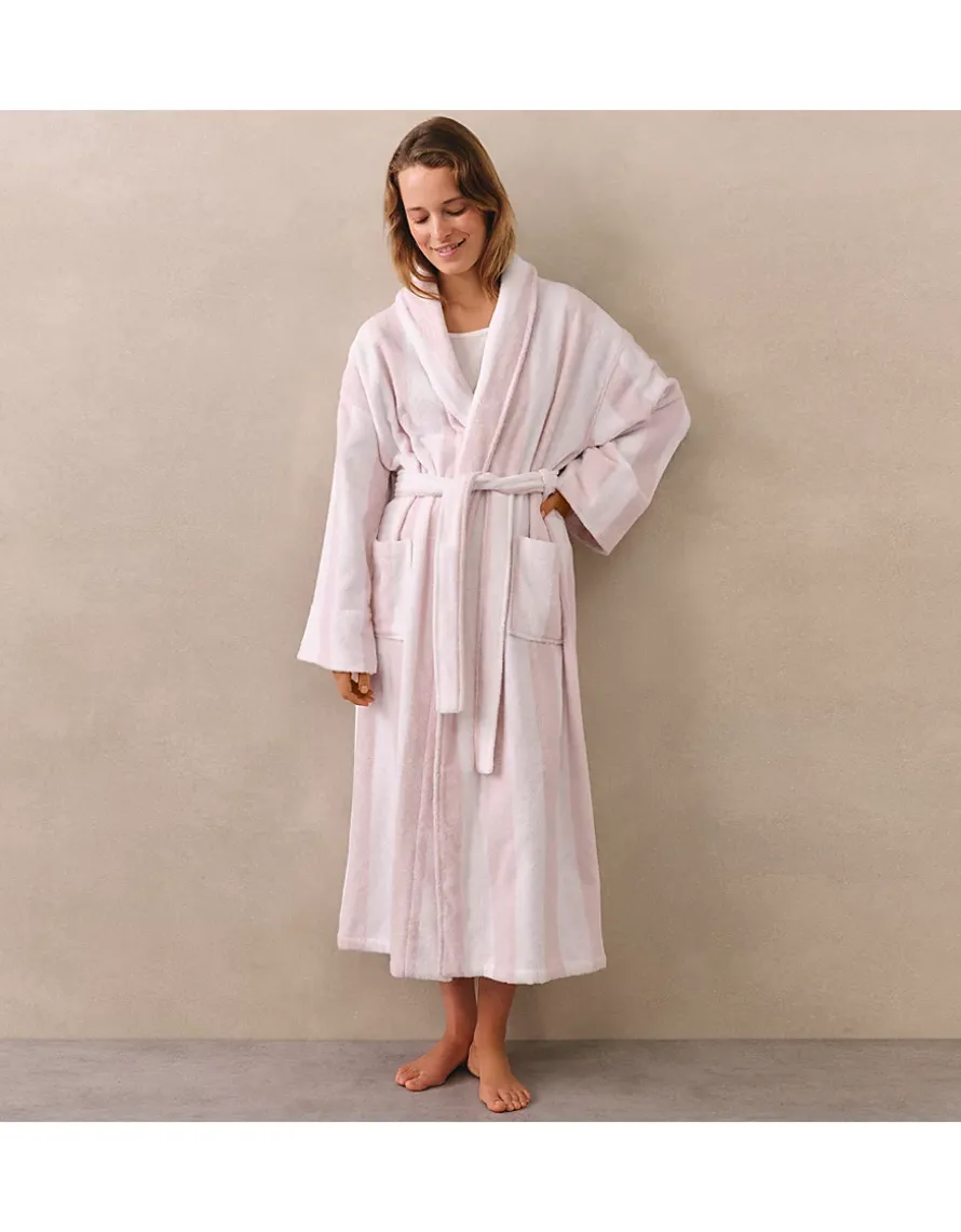 Organic Cotton Stripe Robe