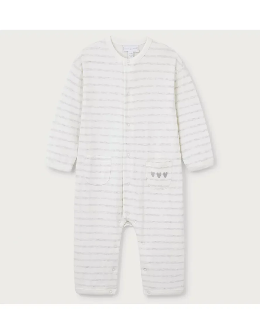 Organic Cotton Stripe Romper (0–24mths)
