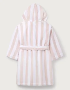 Organic Cotton Stripe Towelling Robe (1–12yrs)