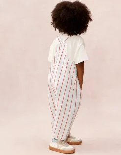 Organic Cotton Stripe Twill Romper T-Shirt & Socks Set (0–4yrs)