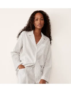 Organic Cotton Stripe Voile Pyjama Set