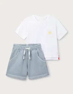Organic Cotton Sunshine T-Shirt & Shorts Set (0–4yrs)