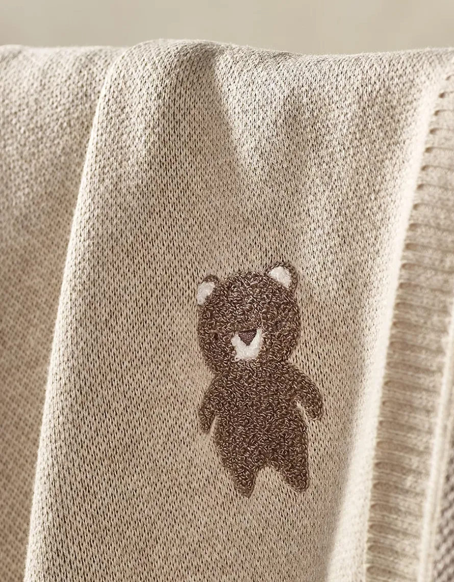Organic Cotton Teddy Bear Blanket