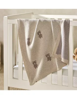 Organic Cotton Teddy Bear Blanket