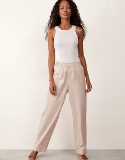 Organic Cotton Textured Stripe Pyjama Bottoms