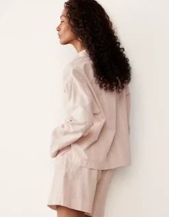 Organic Cotton Textured Stripe Pyjama Shirt