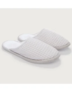 Organic Cotton Unisex Waffle Slippers
