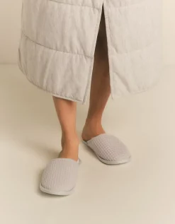 Organic Cotton Unisex Waffle Slippers