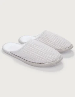 Organic Cotton Unisex Waffle Slippers