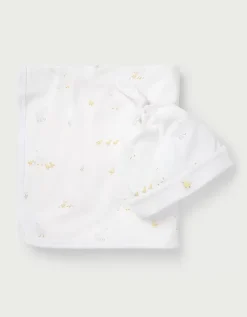 Organic Cotton Walking Ducklings Reversible Blanket & Hat Set (0–12mths)
