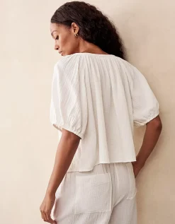 Organic Double Cotton Boho Blouse