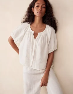 Organic Double Cotton Boho Blouse