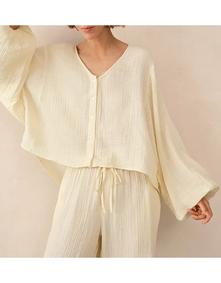 Organic Double Cotton Gauze Boho Pyjama Set