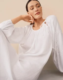 Organic Double Cotton Gauze Boho Midi Nightie