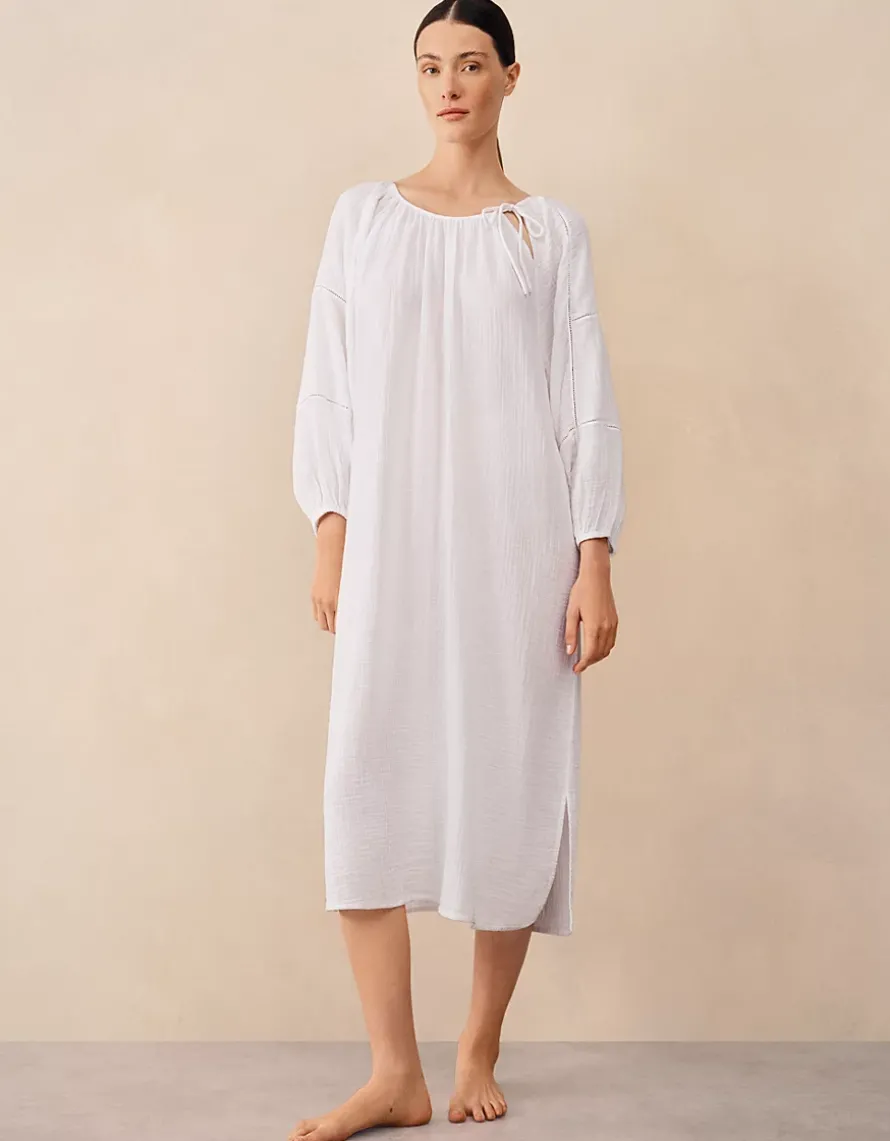 Organic Double Cotton Gauze Boho Midi Nightie