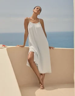 Organic Double Cotton Midi Nightie
