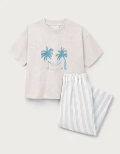 Organic Double Cotton Relaxed Fit Siesta Time Pyjamas (2–12yrs)