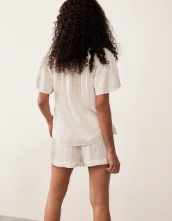 Organic Double Cotton Stripe Boho Pyjama Set