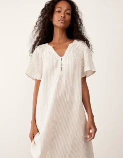 Organic Double Cotton Stripe Boho Nightie