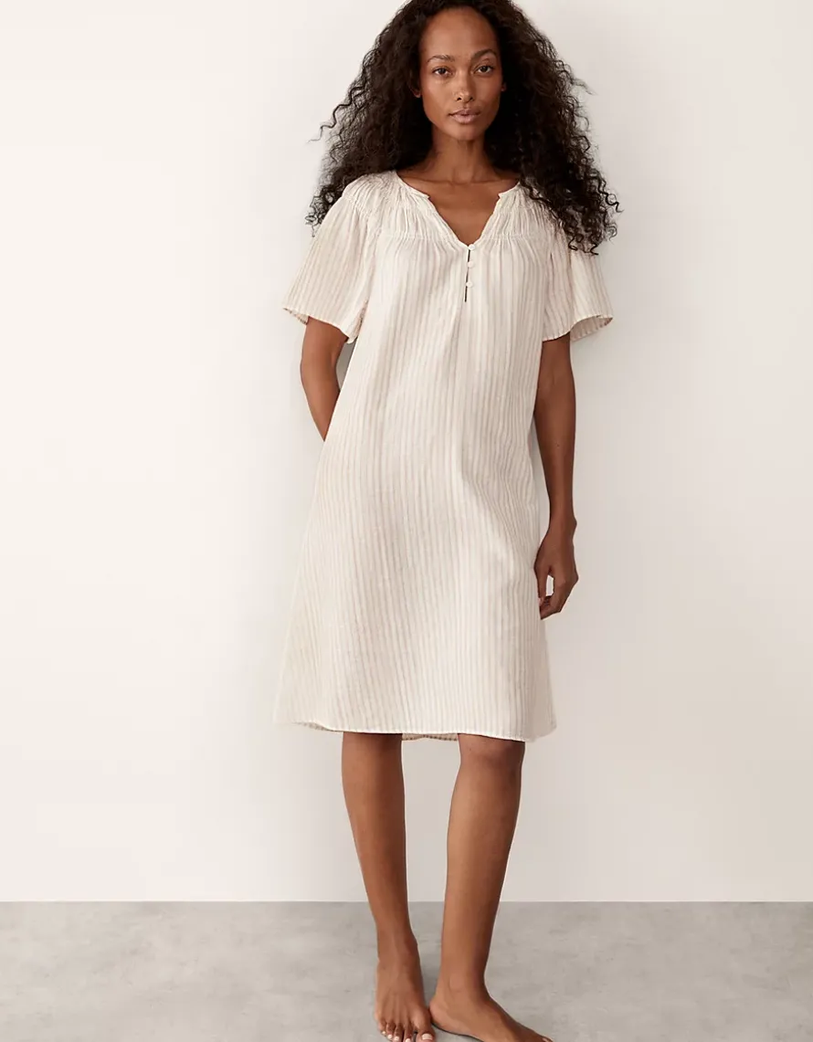 Organic Double Cotton Stripe Boho Nightie