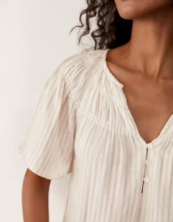 Organic Double Cotton Stripe Boho Nightie