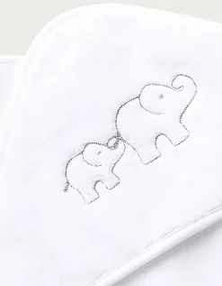 Organic Hydrocotton Elephant Hooded Baby Towel