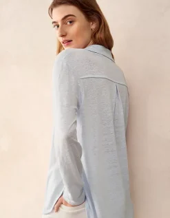 Oversized Linen Jersey Shirt