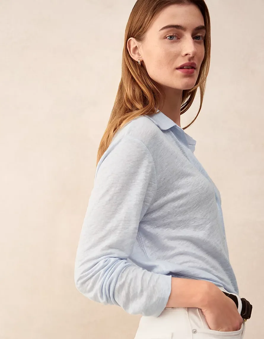 Oversized Linen Jersey Shirt