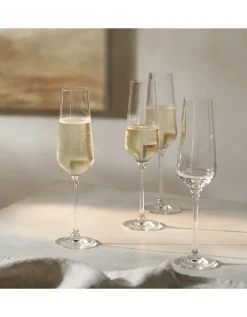 Pimlico Champagne Flute Glasses – Set of 4