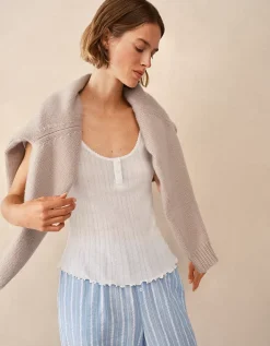 Pointelle Scoop Neck PJ Top