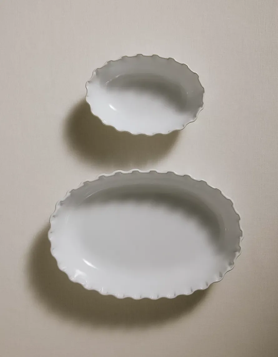 Portobello Ruffle Oven Dish – Large