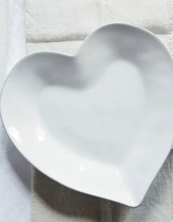 Porto Stoneware Heart Dinner Plate